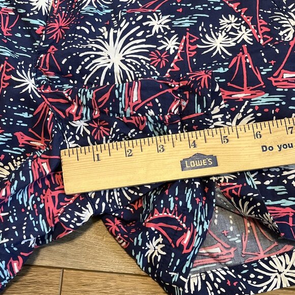 Lilly Pulitzer The Callahan Shorts SZ 8 Sparks Fly Glow in the Dark Patriotic - Picture 5 of 13